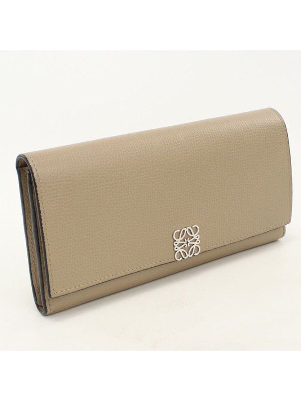 Loewe Continental Wallet Anagram Bifold Pebre Grain Calfskin